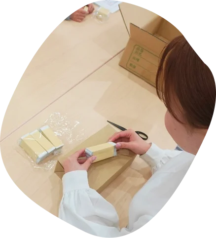作業中の手元